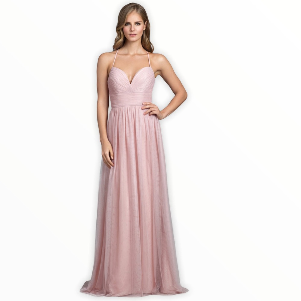 Dusty Rose Tulle dress A-line prom gown